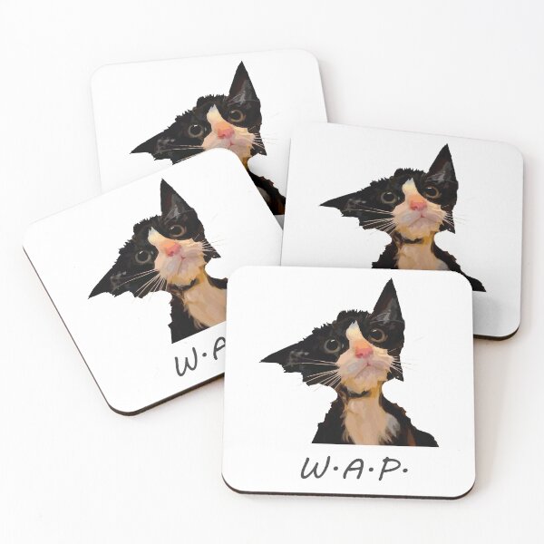 Item preview, That's some WAP. Cute Wet Cat WAP Print designed and sold by WhatThePop.