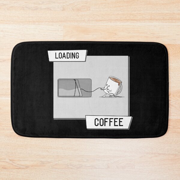 Item preview, Cute Coffee Characters Loading Coffee designed and sold by AsheDesigns.