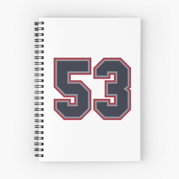 Item preview, 53 Navy Grey Red Sports Number Fifty-Three  designed and sold by HelloFromAja.