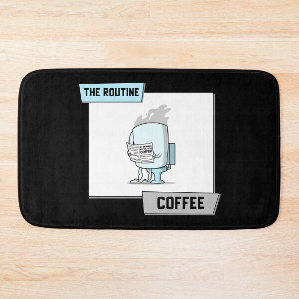 Item preview, Cute Coffee Characters The Routine Coffee designed and sold by AsheDesigns.