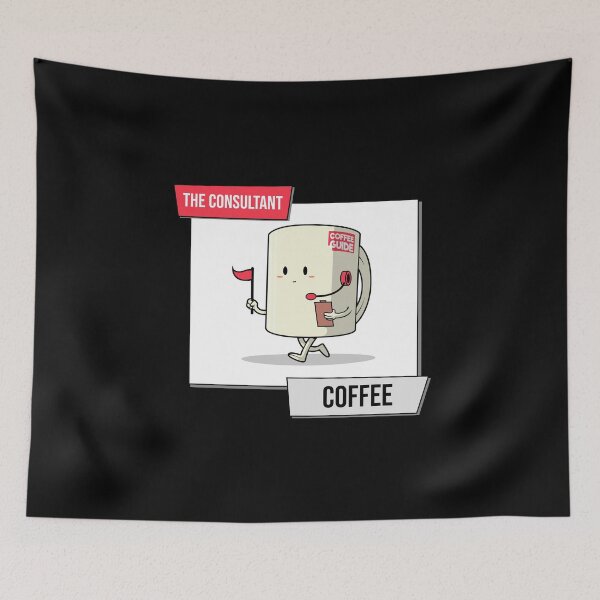 Item preview, Cute Coffee Characters The Consultant Coffee designed and sold by AsheDesigns.