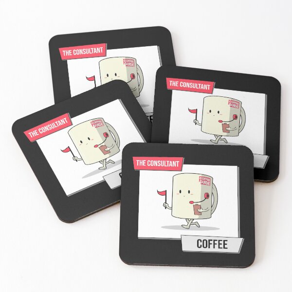 Item preview, Cute Coffee Characters The Consultant Coffee designed and sold by AsheDesigns.