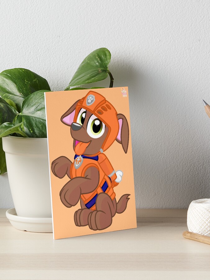 Playful Zuma PAW Patrol Art Board Print for Sale by iLoveOstriches