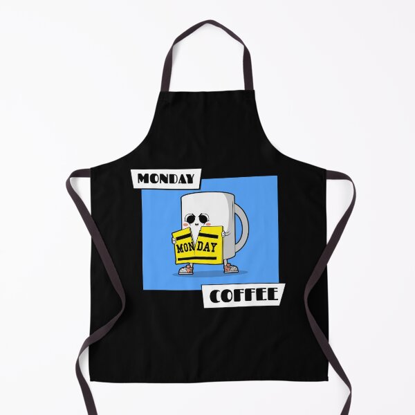 Item preview, Cute Coffee Characters Monday Coffee designed and sold by AsheDesigns.