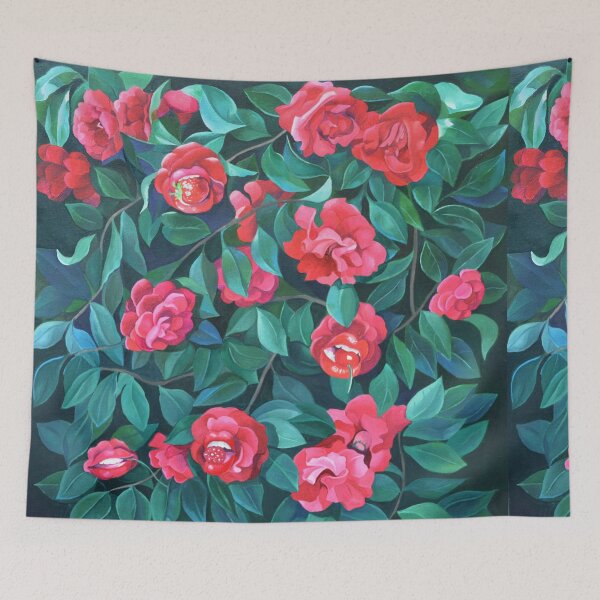 Item preview, "Camellias, lips and berries" designed and sold by Tatyana Binovska.