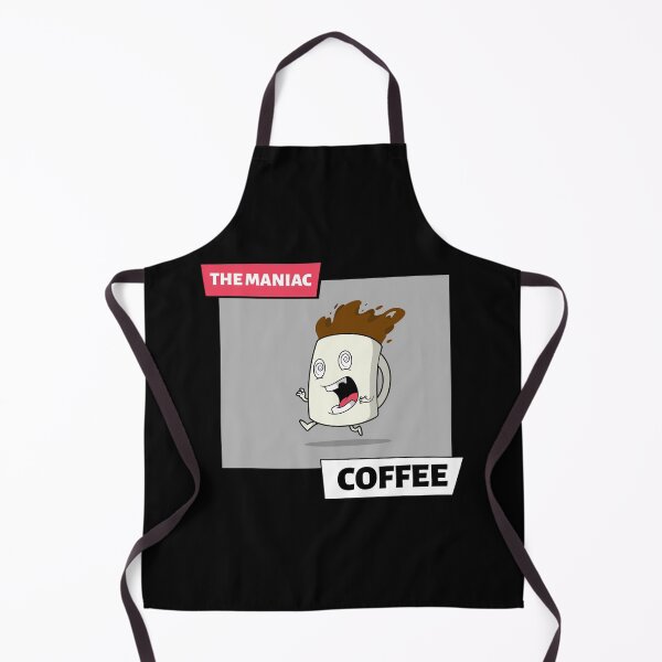 Item preview, Cute Coffee Characters The Maniac Coffee designed and sold by AsheDesigns.