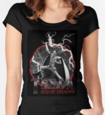 Tesla God Of Thunder Women's Fitted Scoop T-Shirt