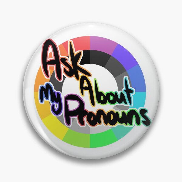 Item preview, Ask About My Pronouns! designed and sold by LEWBunnii.