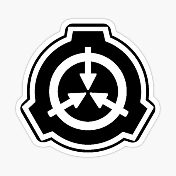 SCP Logo Clear Back 3-inch Sticker 