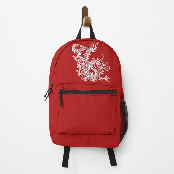 Item preview, White Chinese Dragon ~ Red Background designed and sold by EddieBalevo.