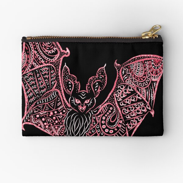 Bat Bats Batter abstract art Zipper Pouch