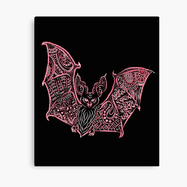 Bat Bats Batter abstract art Canvas Print