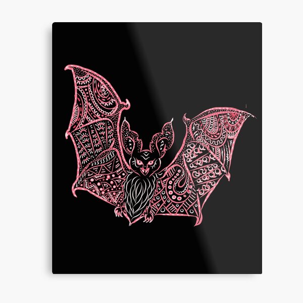 Bat Bats Batter abstract art Metal Print