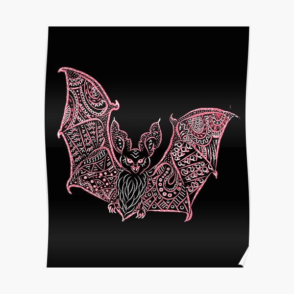 Bat Bats Batter abstract art Poster