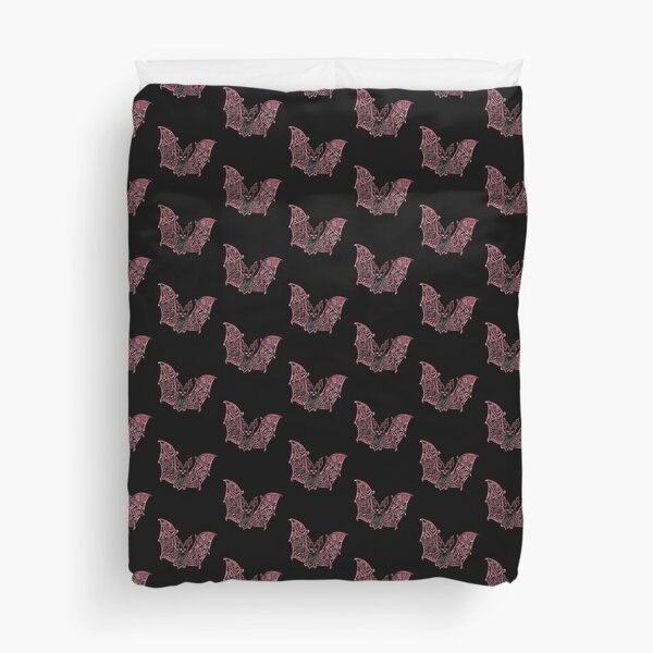 Bat Bats Batter abstract art Duvet Cover