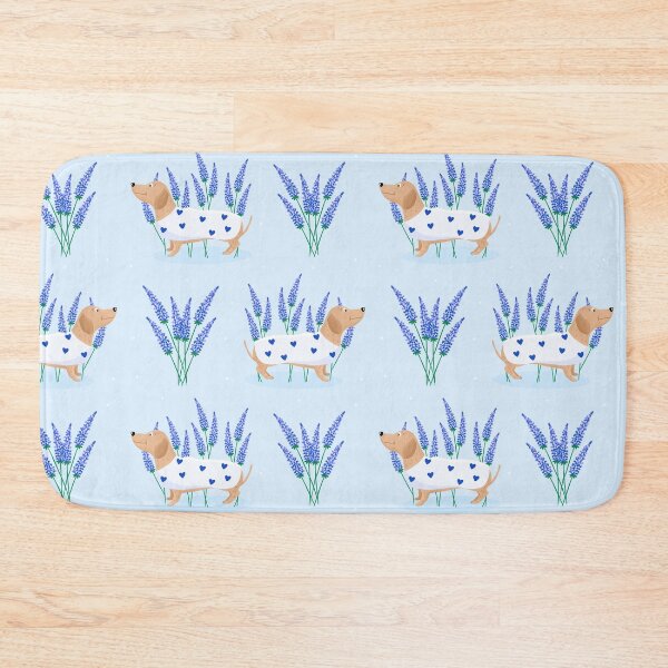 Item preview, Sausage dog with flowers designed and sold by Katbydesign.