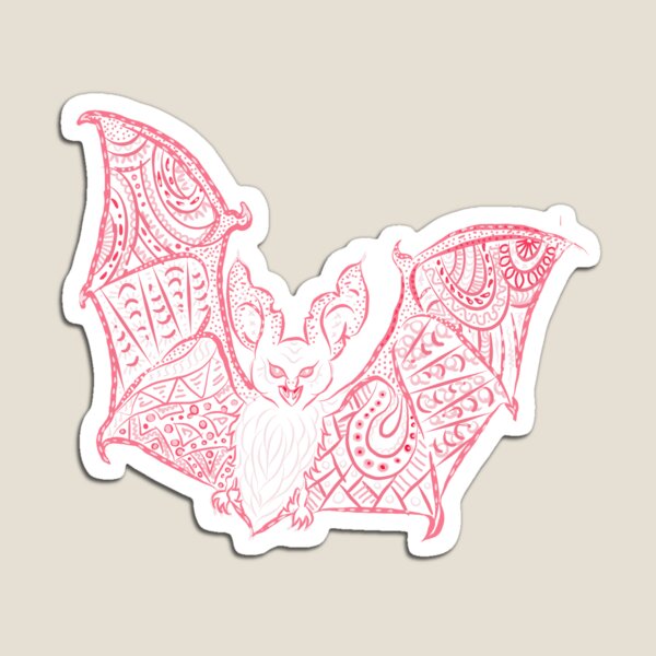 Bat Bats Batter abstract art Magnet