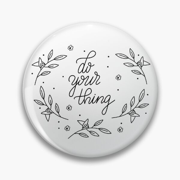 Item preview, Do your thing floral hand lettering designed and sold by Katbydesign.