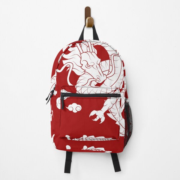 Item preview, White Chinese Dragon with Red Background designed and sold by SoccaTamam.