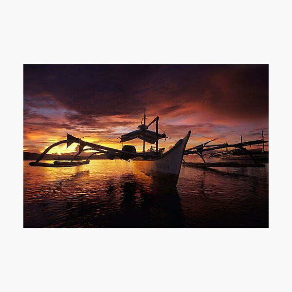 Bangka Sunset, Arms Open Wide 1 Photographic Print