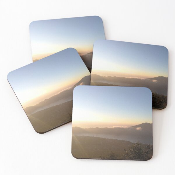 Item preview, Sunrise over Mount Batur, active Volcano in Indonesia  designed and sold by Deegital18.