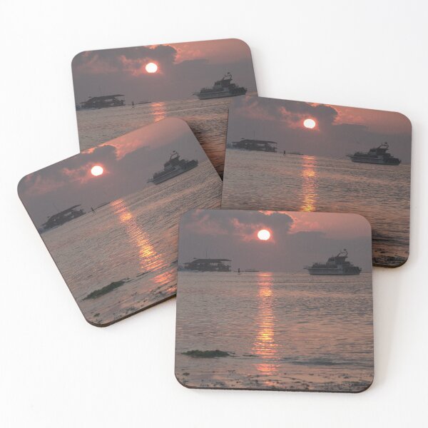 Item preview, Beautiful, magnificent Bali - Sunset on the sea with pink hues designed and sold by TeeZoneZtore.