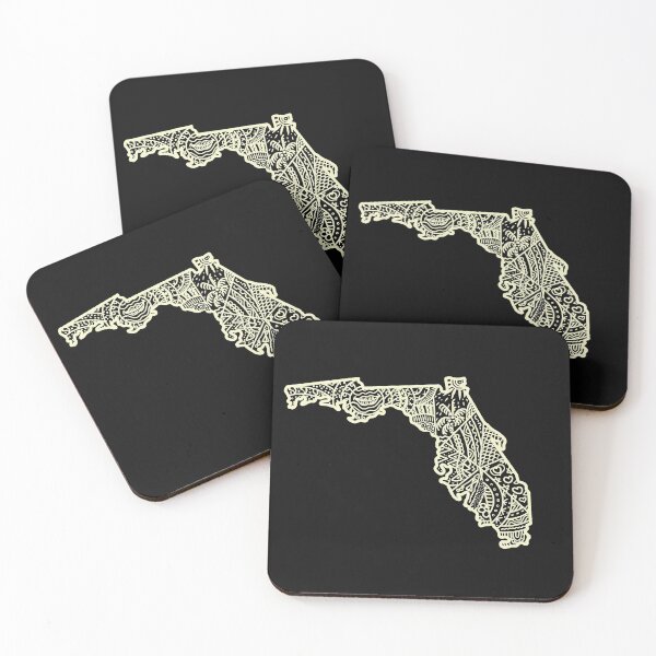 Item preview, State of Florida  Map abstract art designed and sold by tqueen.