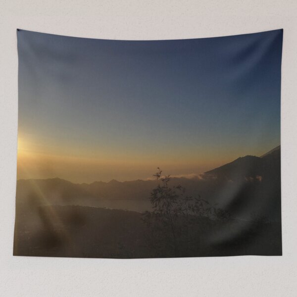 Item preview, Dawn over Mount Batur, active Volcano in Indonesia  designed and sold by Deegital18.