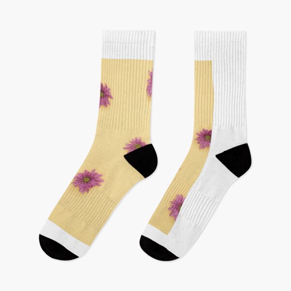 Item preview, Purple flowers on yellow designed and sold by PetitePeche.