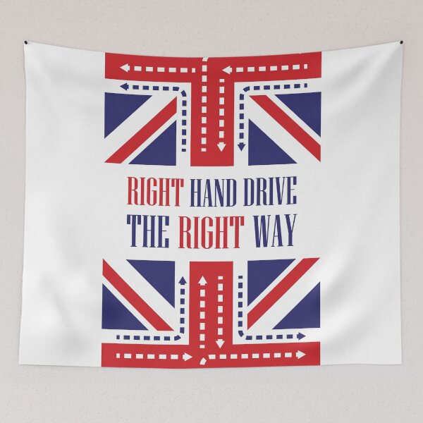 Item preview, UK Version Right Hand Drive on Union Jack designed and sold by artColourized.