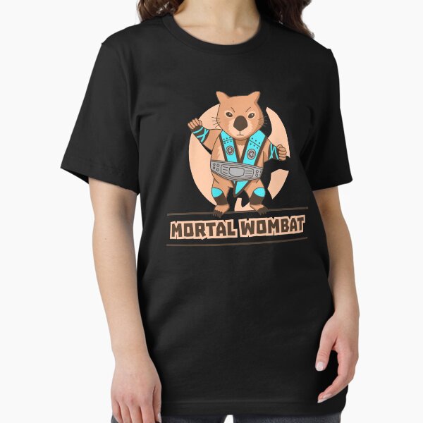 Vista previa del artículo con la obra «Wombat mortal», diseñado y vendido por sombrasblancas.