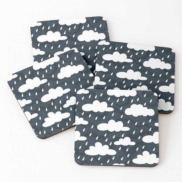 Item preview, Clouds and Rain Pattern designed and sold by space-kitten.