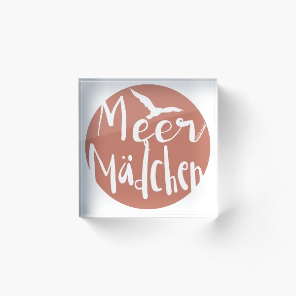 MeerMädchen Acrylblock