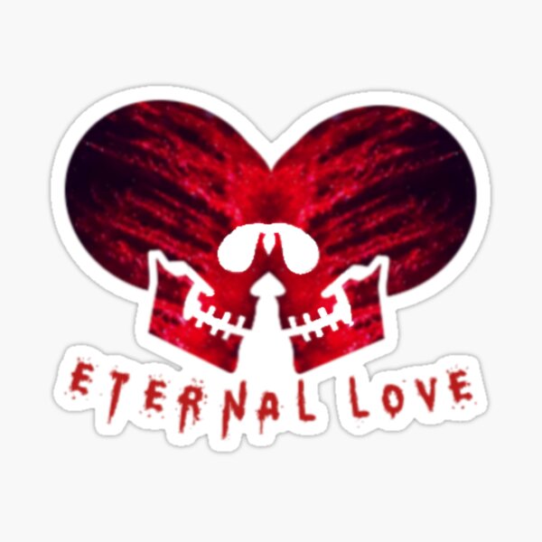 Eternal Love Skull Heads Sticker For Sale By UNApologetical Redbubble   St,small,507x507 Pad,600x600,f8f8f8.u1 