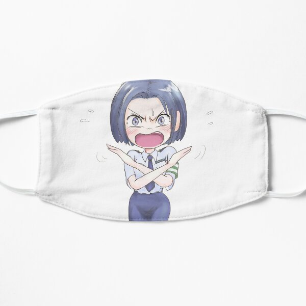 Stop! Don't touch! Anime girl Flat Mask