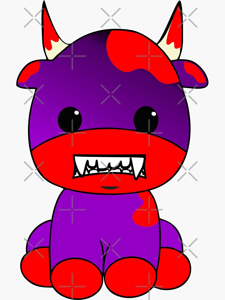 Halloween Vampire Cow Sticker by carlarmes