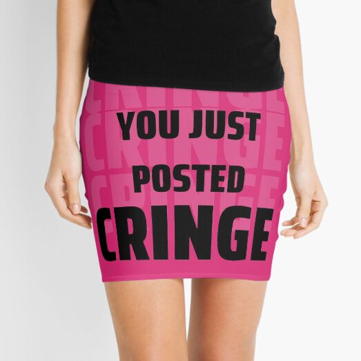 Cringe Meme Mini Skirts Redbubble