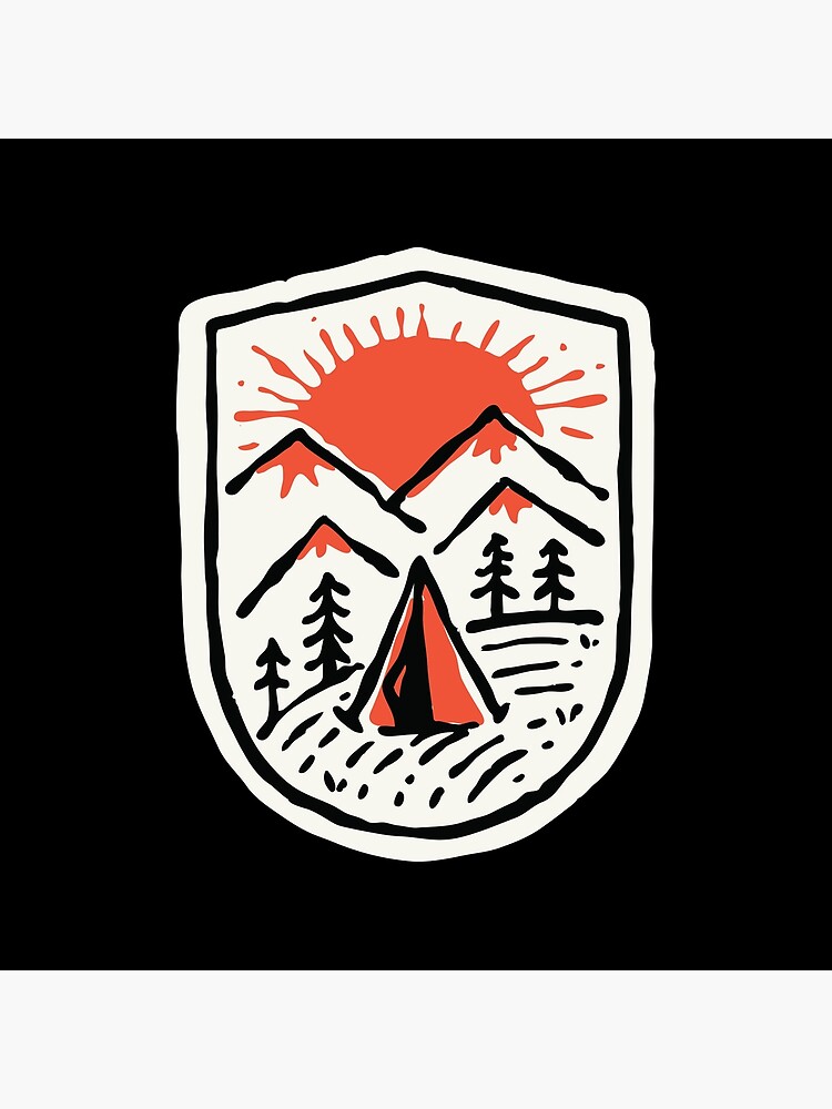 Sunset Camp Hand Drawn by quilimostock