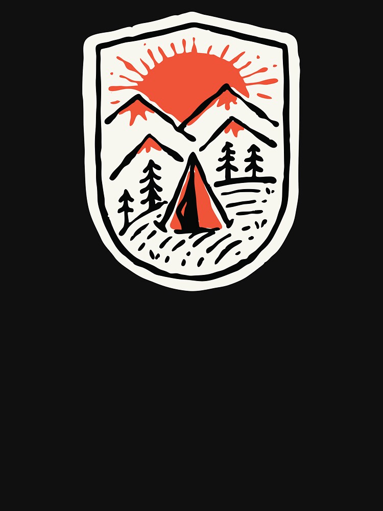 Sunset Camp Hand Drawn by quilimostock
