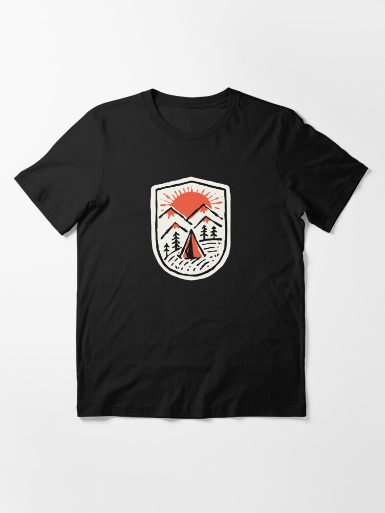 Alternate view of Sunset Camp Hand Drawn Essential T-Shirt