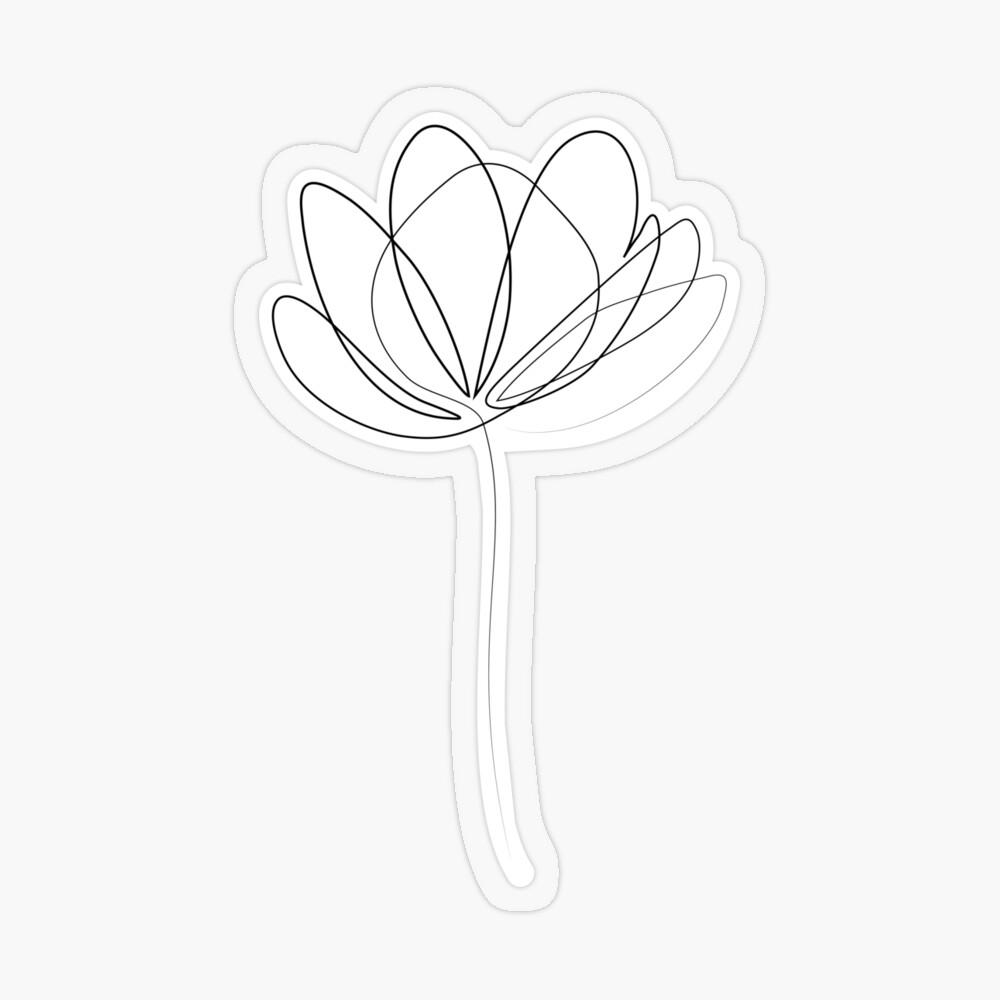 Lotus Flower Hand Drawn Illustration Outline Sketch Drawing Vector, Flower  Drawing, Wing Drawing, Rat Drawing PNG and Vector with Transparent  Background for Free Download