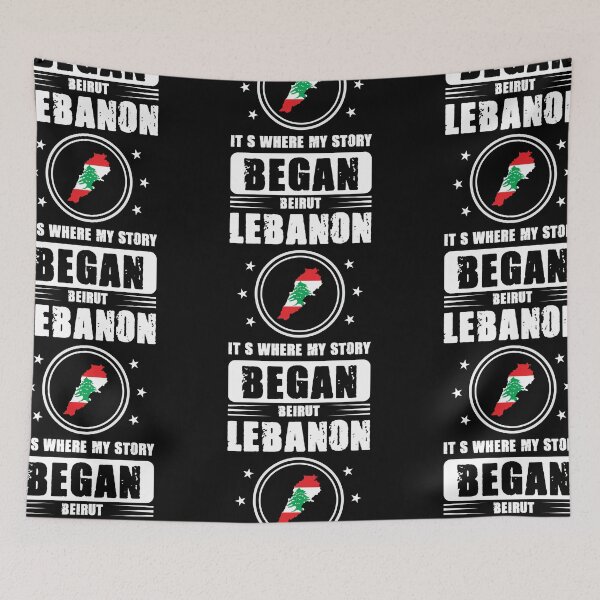 Item preview, Lebanon Beirut Lebanese Lebanese Lebanese LBN Origin Flag Flag Party Crew Gift Idea designed and sold by Mark Sukra.