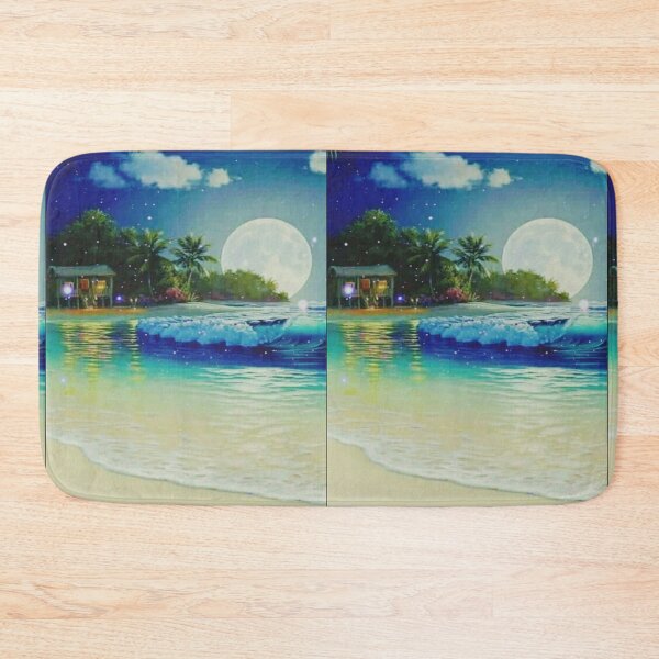 Item preview, Night moon, ocean moon  designed and sold by Shahid1234.