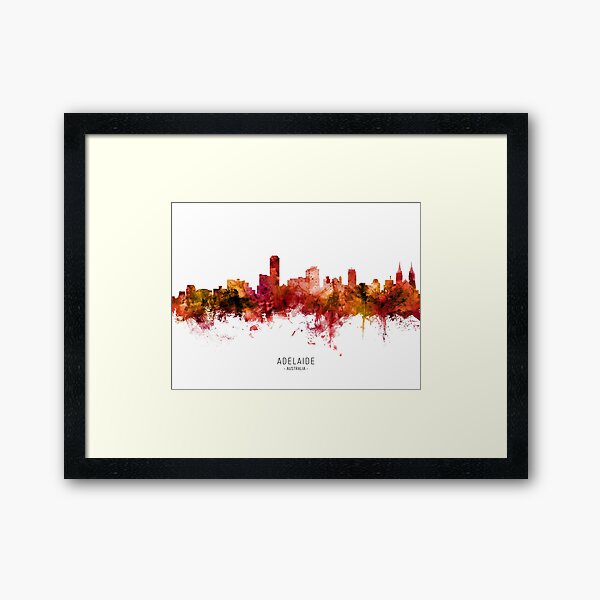 Item preview, Adelaide Australia Skyline designed and sold by ArtPrints.