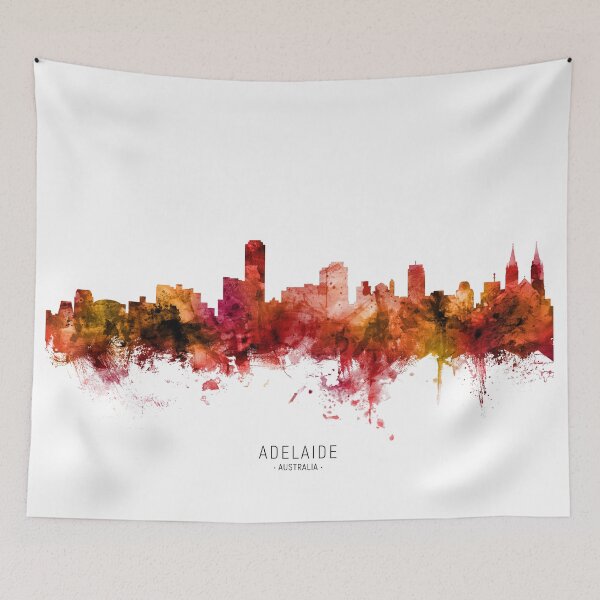 Item preview, Adelaide Australia Skyline designed and sold by ArtPrints.