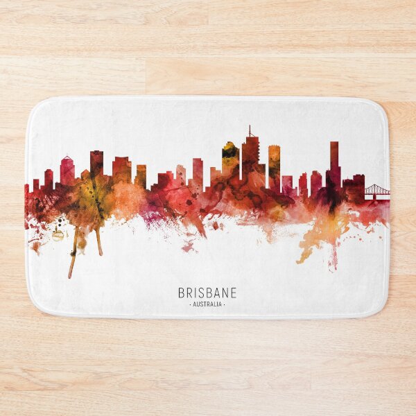 Artikelvorschau, Brisbane Australia Skyline entworfen und verkauft von ArtPrints.