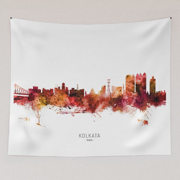 Item preview, Kolkata (Calcutta) India Skyline designed and sold by ArtPrints.