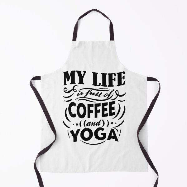 Item preview, My LIFE is FULL of COFFEE and YOGA ! designed and sold by HollyMollyCo.