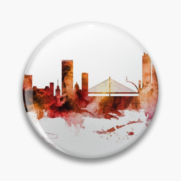 Item preview, Liege Belgium Skyline designed and sold by ArtPrints.