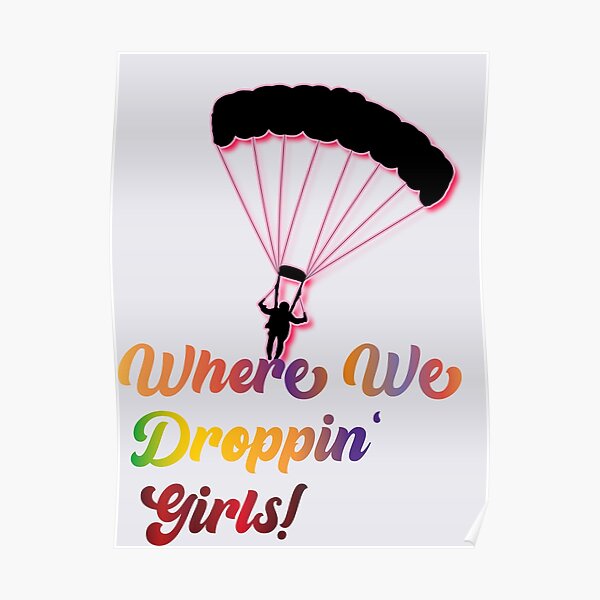 Fortnite Parachute Posters Redbubble - parachute roblox